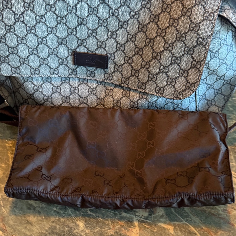 Gucci Monogram Diaper Bag - Picture 11 of 13